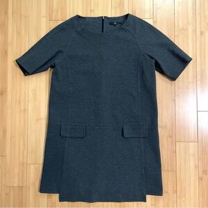 Tibi Charcoal Dark Gray Shift Dress Size Large